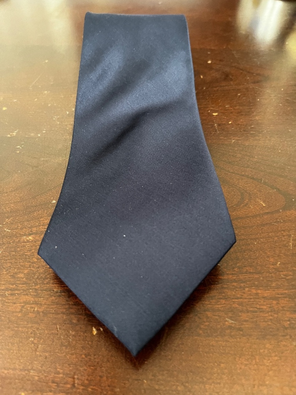 Meeting Street Hand Made 100% Silk Mens Navy Tie